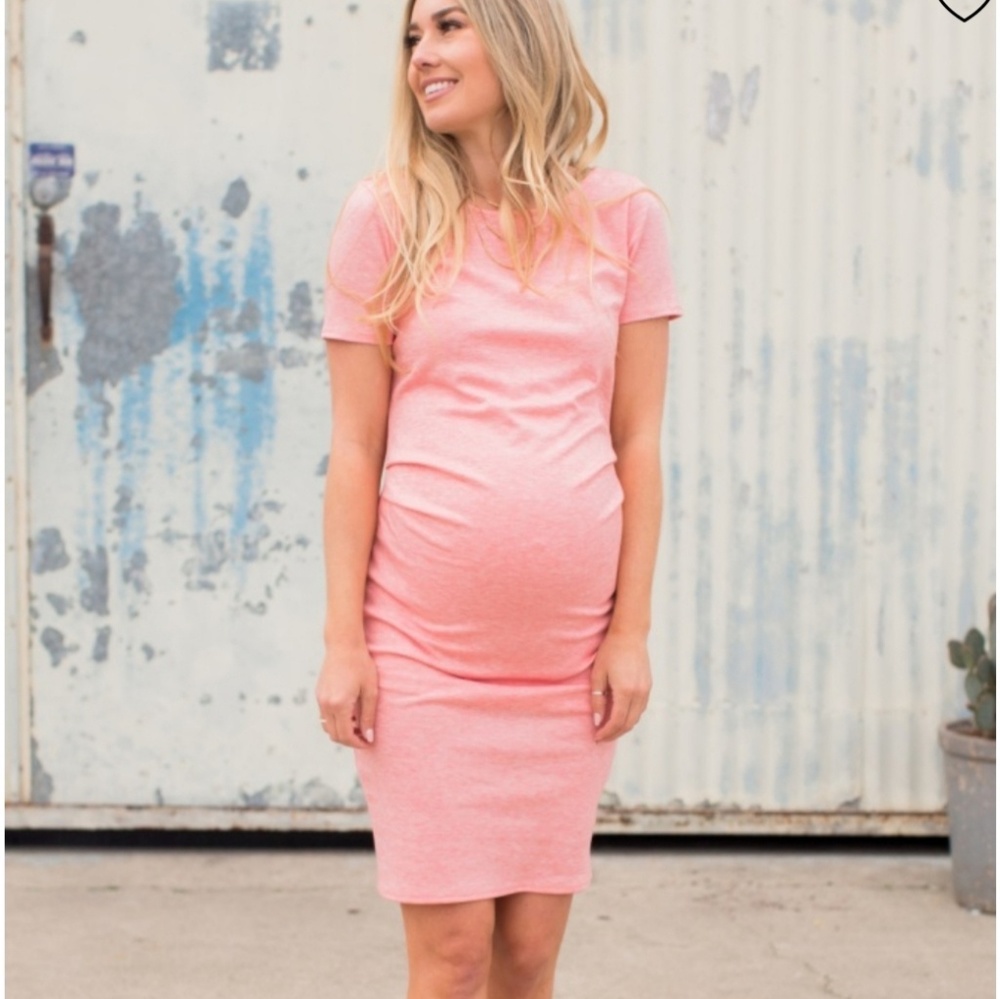 PinkBlush Fitted Maternity Dress